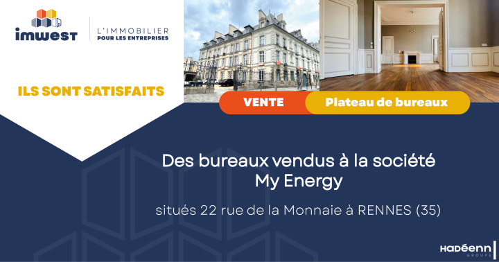 Réalisation - Vente Plateau de bureaux - Rennes